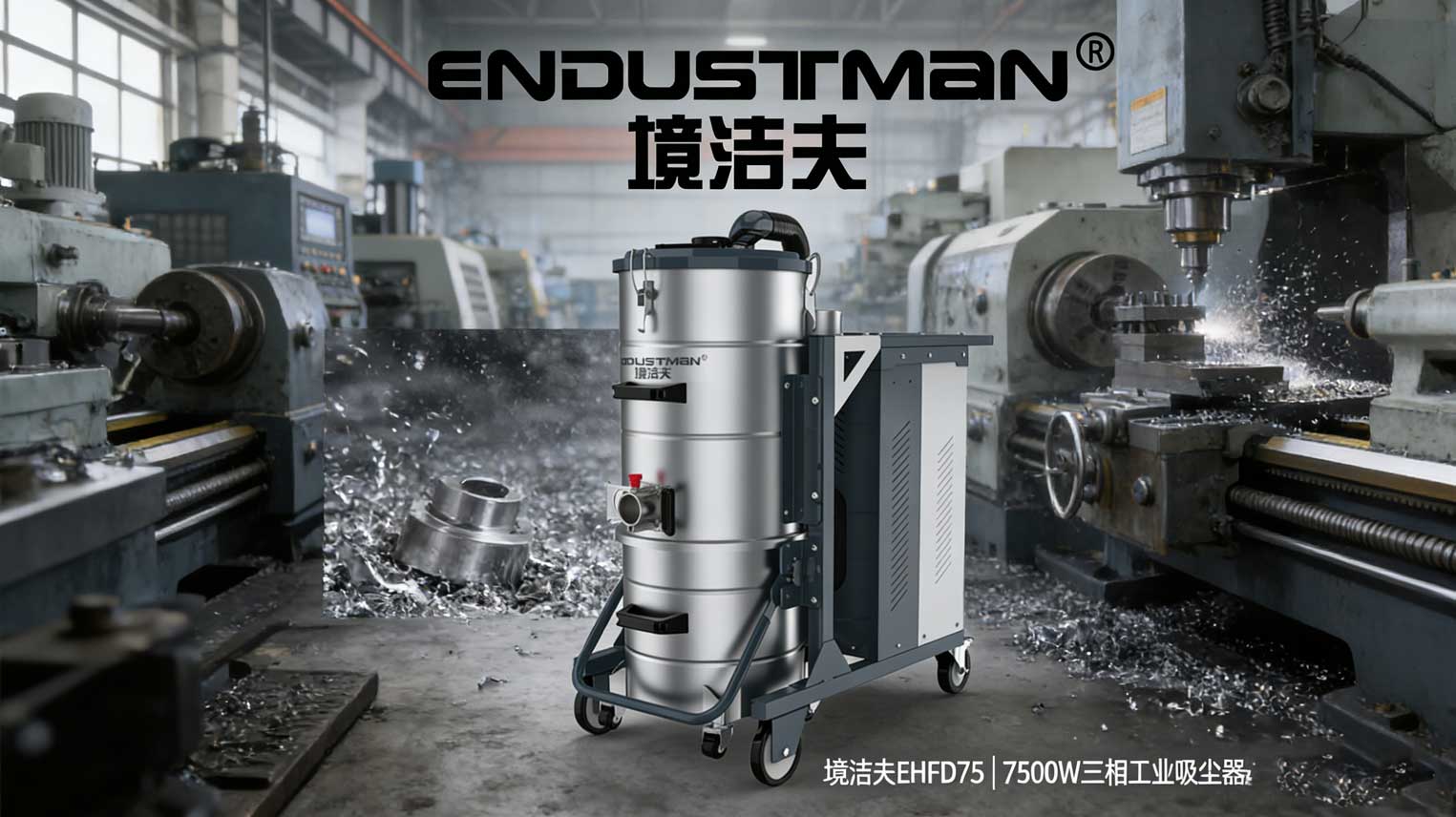 老车间清洁升级!境洁夫EHFD75适配老旧车间,不用改造也能高效清洁